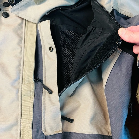 First Gear Kilimanjaro Men's Vintage Cycle Jacket Size XL KHAKI/Gray - Picture 16 of 16